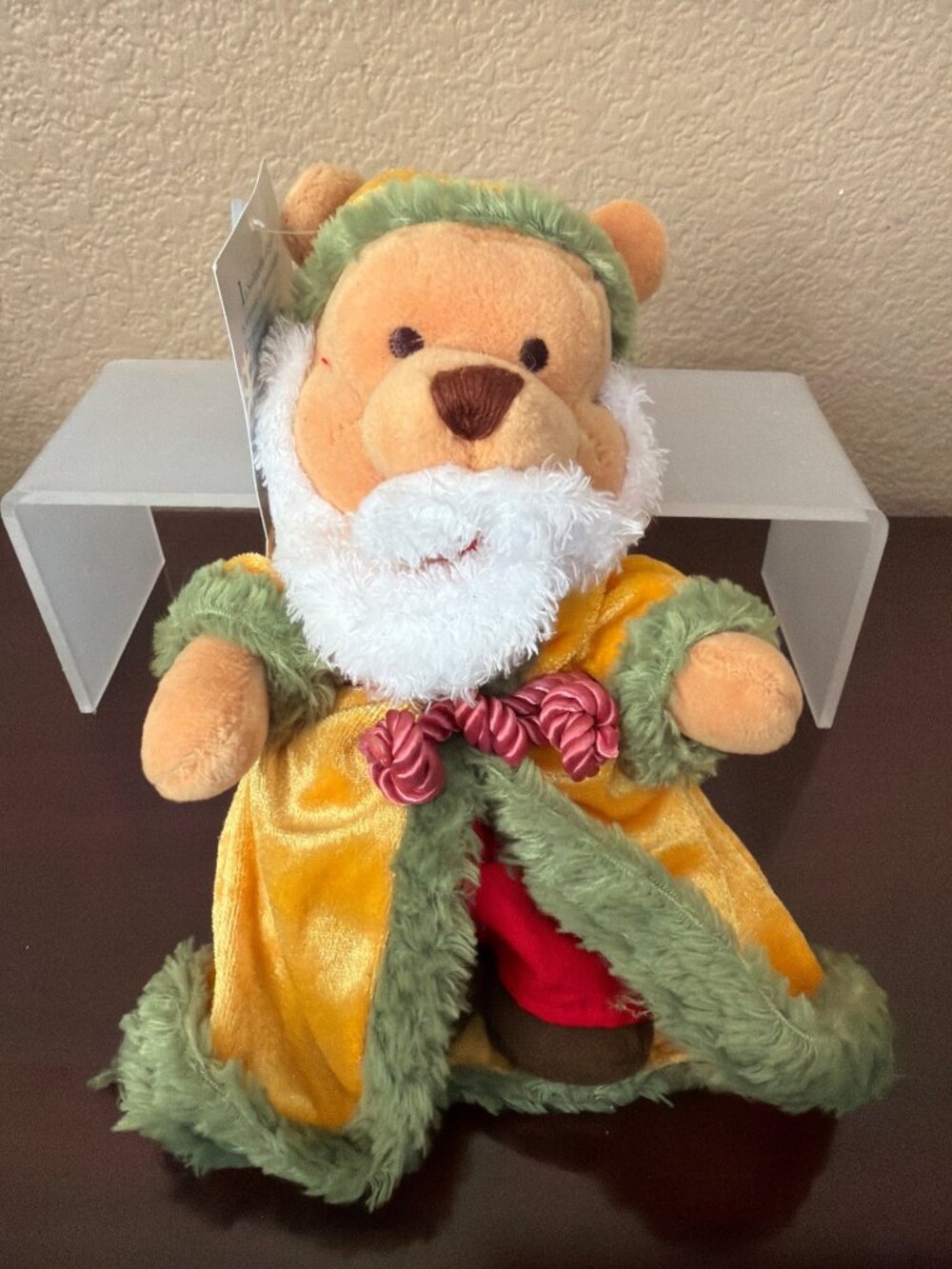 Disney Store 12 Days of Pooh International Santa Plush Vintage Lot of 3 - Picture 8 of 14